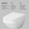 Унитаз-биде подвесной AM.PM Inspire 2.0 CCC50A1700SC безободковый с электронным управлением, белый