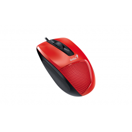 Мышь DX-150X, USB, G5, красная/чёрная (red, optical 1000dpi, подходит под правую руку) new package