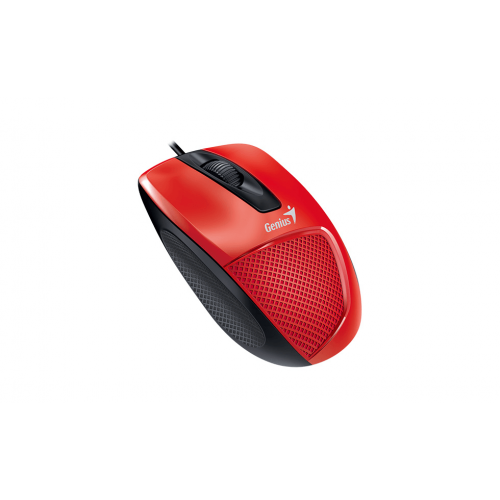Мышь DX-150X, USB, G5, красная/чёрная (red, optical 1000dpi, подходит под правую руку) new package