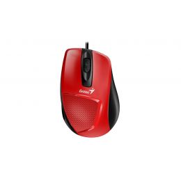 Мышь DX-150X, USB, G5, красная/чёрная (red, optical 1000dpi, подходит под правую руку) new package
