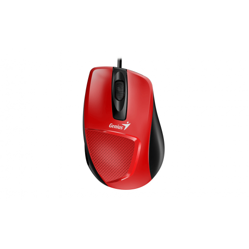 Мышь DX-150X, USB, G5, красная/чёрная (red, optical 1000dpi, подходит под правую руку) new package