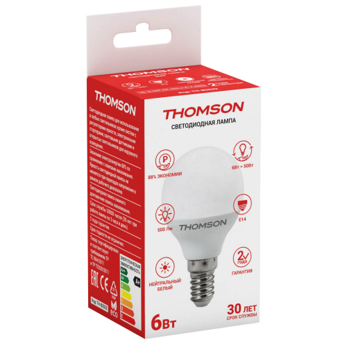 Светодиодная лампочка Thomson LED GLOBE