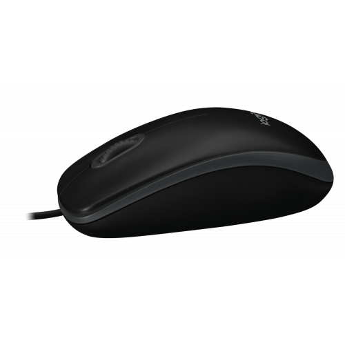 Мышь Logitech B100 Black (черная, оптическая 800dpi, USB, 1.8м) (арт. 910-003357, M/N: M-U0026)