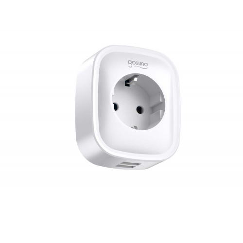 Умная розетка Gosund Wi-Fi Smart Plug 2 USB, белая