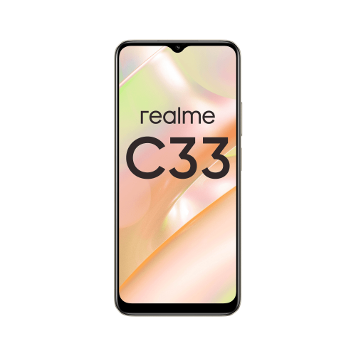 СМАРТФОН REALME RMX3624 (realme C33) 4+128 ГБ ЦВЕТ: ЗОЛОТОЙ (SANDY GOLD)
