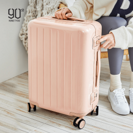 Чемодан NINETYGO Manhattan Frame Luggage 24" розовый