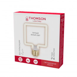 THOMSON LED FILAMENT DECO SQUARE 4W 400Lm E27 2700K Frosted