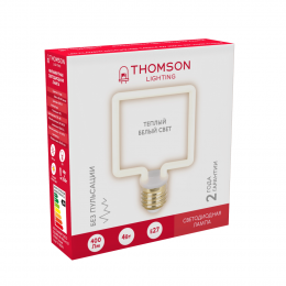 THOMSON LED FILAMENT DECO SQUARE 4W 400Lm E27 2700K Frosted