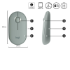 Мышь беспроводная Logitech Pebble M350 Eucalyptus (M/N: MR0075 / C-U0010)