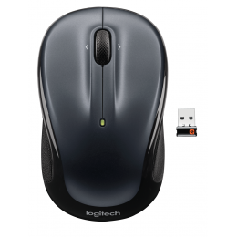 Мышь беспроводная Logitech M325 Dark Silver (темно-серая, оптическая, 1000dpi, 2.4 GHz/USB-ресивер (Logitech Unifying®), 5 кнопок (горизонтальная прокрутка), 1 батарея типа AA) (M/N: M-R0039 / C-U0008)
