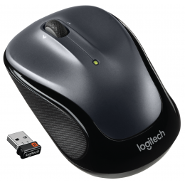 Мышь беспроводная Logitech M325 Dark Silver (темно-серая, оптическая, 1000dpi, 2.4 GHz/USB-ресивер (Logitech Unifying®), 5 кнопок (горизонтальная прокрутка), 1 батарея типа AA) (M/N: M-R0039 / C-U0008)