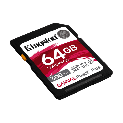 Карта памяти Kingston 64GB Canvas React Plus SDXC UHS-II 300R/260W U3 V90