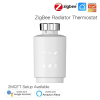 Термостатическая головка MOES Temperature Controller Zigbee AA 2шт х 1.5 V, накладная Белая