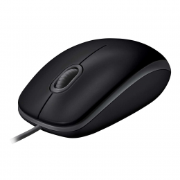 Мышь Logitech B110 Silent (B110s) Black (черная, бесшумная, оптическая, 3 кнопки, 1000dpi, USB, 1.8м) (M/N: M-U0051)