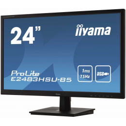 Монитор LCD 24'' 16:9 1920х1080(FHD) TN, 250 cd/m2, 1000:1, 80M:1, 1ms, VGA, HDMI, DP, USB-Hub, Tilt, Speakers, 3Y, Black