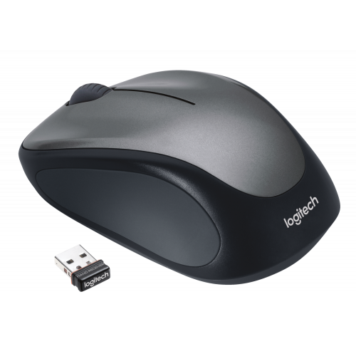 Мышь беспроводная Logitech M235 Colt Matte (серая, оптическая, 1000dpi, 2.4 GHz/USB-ресивер (Logitech Unifying®)) (M/N: M-R0038 / C-U0008)