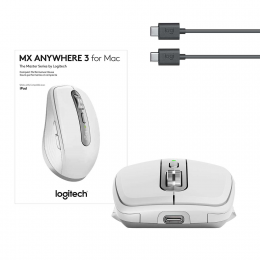 Мышь беспроводная Logitech MX Anywhere 3 for Mac, PALE GREY (M/N: MR0083)