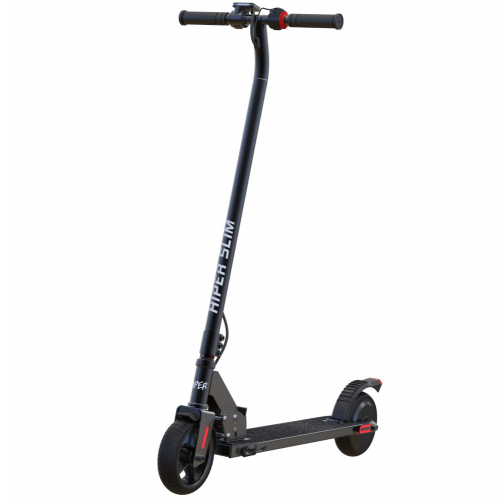Электросамокат HIPER Slim VX665 Black, колеса 6.5" шины литые шины, 250 Вт мотор, батарея 6Ач(36В,216Втч), до 24кмч, черный