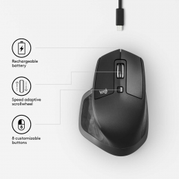 Мышь беспроводная Logitech MX Master 2S GRAPHITE