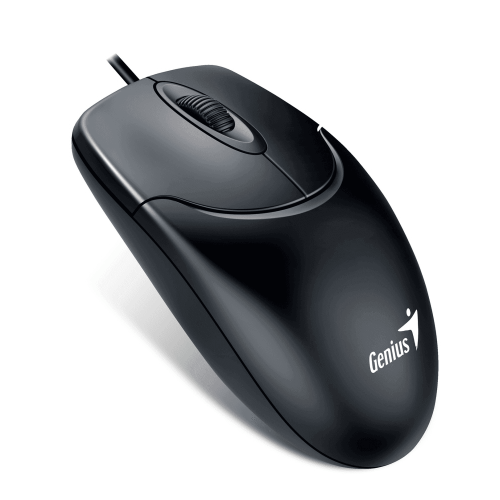 Мышь NetScroll 120 V2, USB, чёрная (black, optical 1000dpi, подходит под обе руки)
