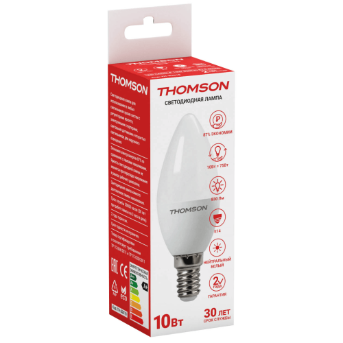 THOMSON LED CANDLE 10W 830Lm E14 4000K TH-B2018