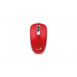 Мышь DX-110, USB, G5, красная (red, optical 1000dpi, подходит под обе руки) new package