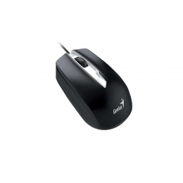 Мышь DX-180, USB, чёрная, оптическая, 800-1600dpi, подходит под обе руки