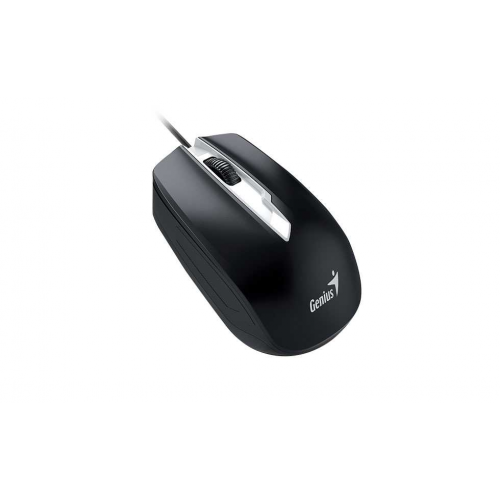 Мышь DX-180, USB, чёрная, оптическая, 800-1600dpi, подходит под обе руки