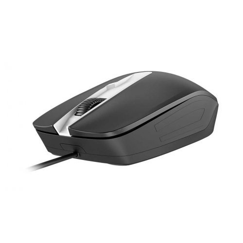Мышь DX-180, USB, чёрная, оптическая, 800-1600dpi, подходит под обе руки