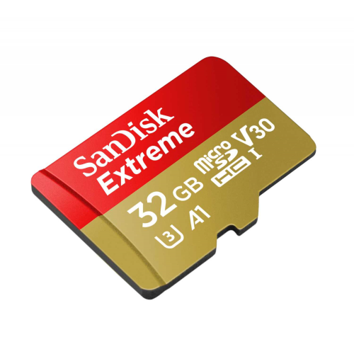 Карта памяти SanDisk Extreme microSDHC 32GB + SD Adapter + Rescue Pro Deluxe 100MB/s A1 C10 V30 UHS-I U3