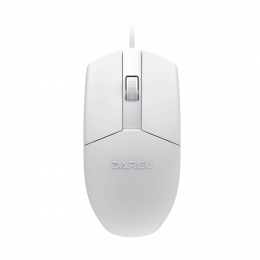 Мышь проводная Dareu LM103 White (белый), DPI 1200, размер 118x61x38мм, 1,8м