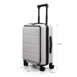 Чемодан NINETYGO Light Business Luggage 20" коричневый