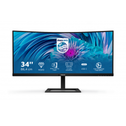 Монитор LCD 34'' 21:9 3440x1440(UWQHD) VA, Curved, 100 Hz, 300 cd/m2, 3000:1, 4ms, HDMI, DP, USB-C, USB-Hub, Height adj, Tilt, Speakers, Black