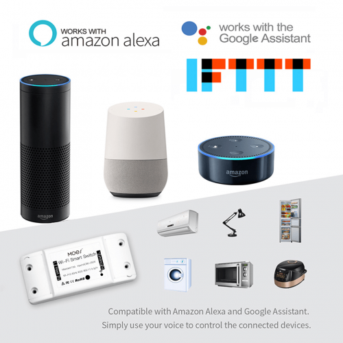 Реле MOES WIFI Smart Switch with WIFI+Bluetooth chip