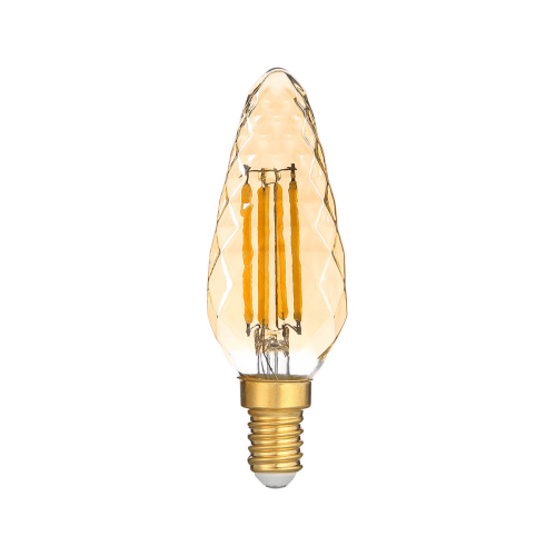 Лампочка HIPER LED DECO FILAMENT CONE 4W 480Lm E14 35105 6500K GOLD