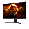 Монитор игровой 23.6'' 16:9 1920х1080(FHD) VA, Curved, 165 Hz, 250 cd/m2, 3000:1, 80M:1, 4ms, VGA, 2xHDMI, DP, Tilt, Speakers, Black+Cherry
