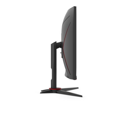Монитор игровой 23.6'' 16:9 1920х1080(FHD) VA, Curved, 165 Hz, 250 cd/m2, 3000:1, 80M:1, 4ms, VGA, 2xHDMI, DP, Tilt, Speakers, Black+Cherry