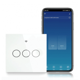 Выключатель Moes ZigBee Smart Switch трехклавишный белый