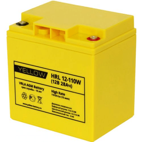 Аккумуляторные батареи Yellow Battery HRL