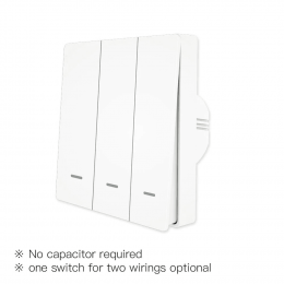 Выключатель Moes ZigBee Smart Switch трехклавишный белый