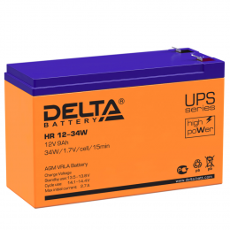 Аккумуляторная батарея Delta HR 12-34 W 12В 9Ач
