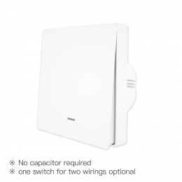 Выключатель Moes ZigBee Smart Switch одноклавишный белый