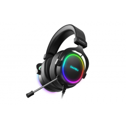 Гарнитура игровая Dareu EH925 Black с RGB подсветкой